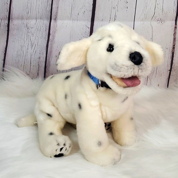 Realistic Dalmatian My Twinn Poseable Pets Collar & Metal Tag 19" Plush Stuffed - Picture 1 of 17